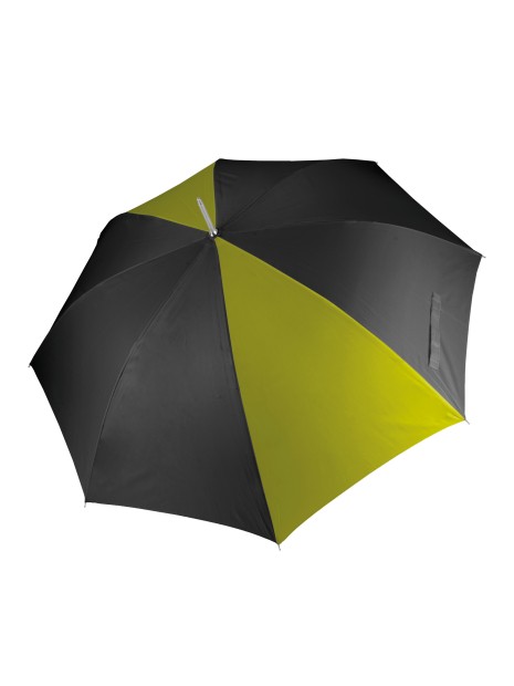 KIMOOD Parapluie de golf noir/lime brulé personnalisable