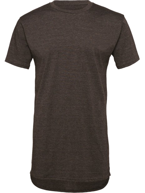 BELLA-CANVAS MEN'S LONG BODY URBAN TEE gris foncé chiné personnalisable