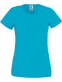 FOL T-shirt Femme Original-T (Full Cut 61-420-0) bleu azur personnalisable