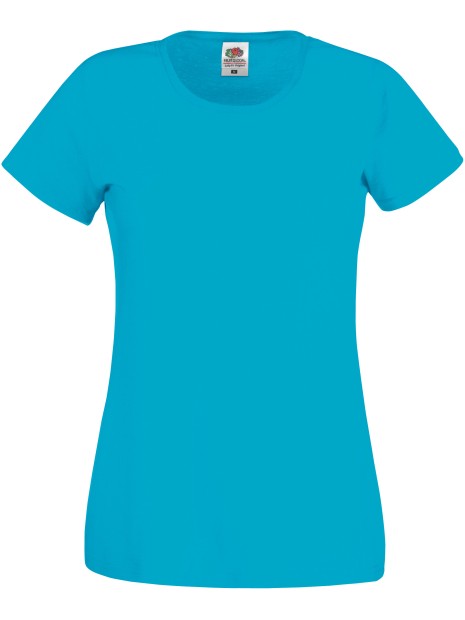 FOL T-shirt Femme Original-T (Full Cut 61-420-0) bleu azur personnalisable