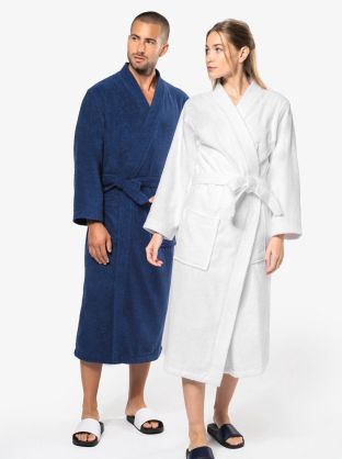 Peignoir col kimono