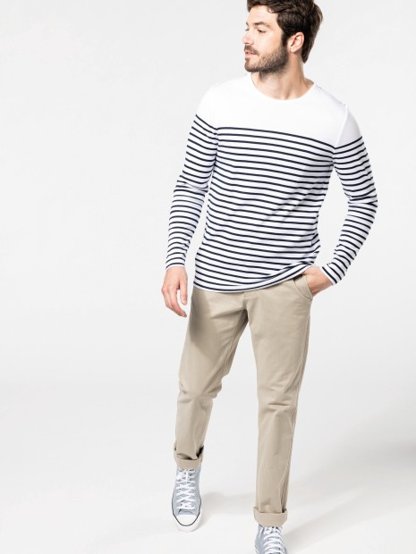 T-Shirts à personnaliser KARIBAN Marinière manches longues homme 