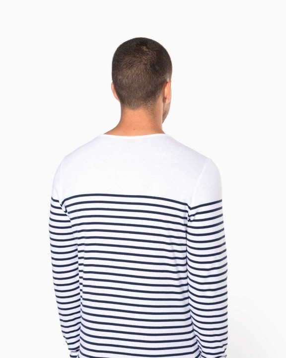 T-shirt personnalisable KARIBAN Marinière manches longues homme