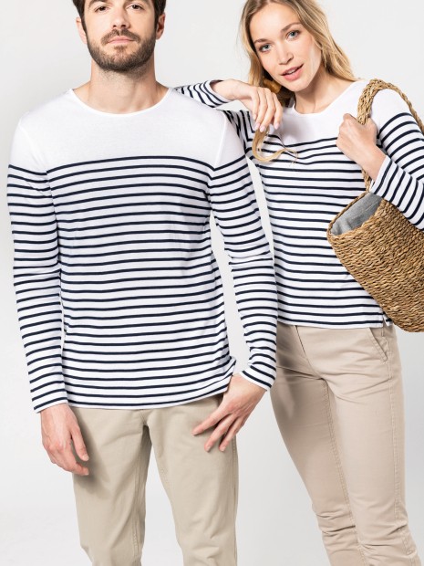 T-Shirts à personnaliser KARIBAN Marinière manches longues homme 