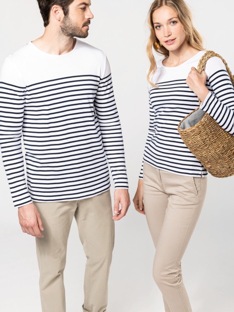 T-Shirts à personnaliser KARIBAN Marinière manches longues homme 