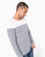 T-shirt personnalisable KARIBAN Marinière manches longues homme