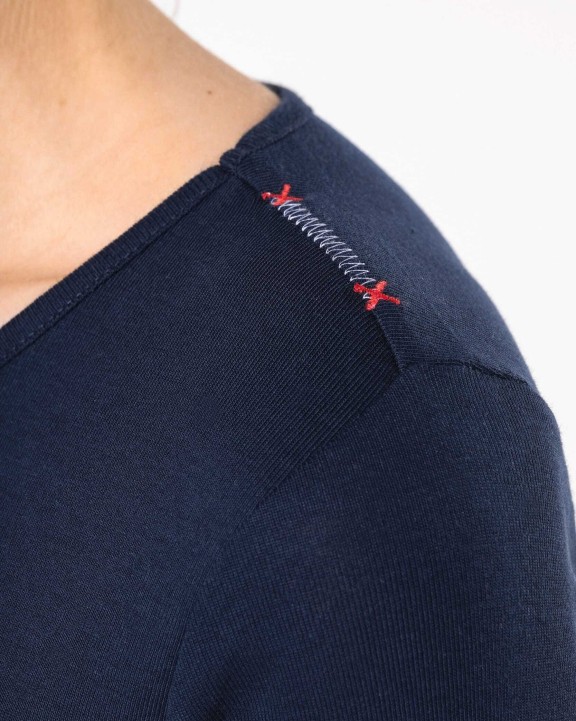 T-shirt personnalisable KARIBAN Marinière manches longues femme