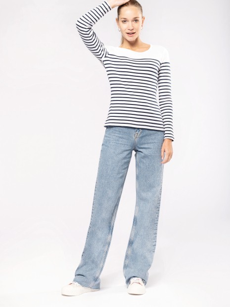 T-Shirts à personnaliser KARIBAN Marinière manches longues femme 