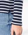 T-shirt personnalisable KARIBAN Marinière manches longues femme