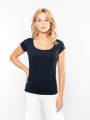 T-Shirts à personnaliser KARIBAN T-shirt col bateau manches courtes femme 