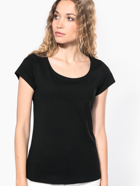 T-Shirts à personnaliser KARIBAN T-shirt col bateau manches courtes femme 