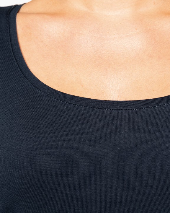 T-shirt KARIBAN Dames-t-shirt korte mouwen met boothals voor bedrukking &amp; borduring