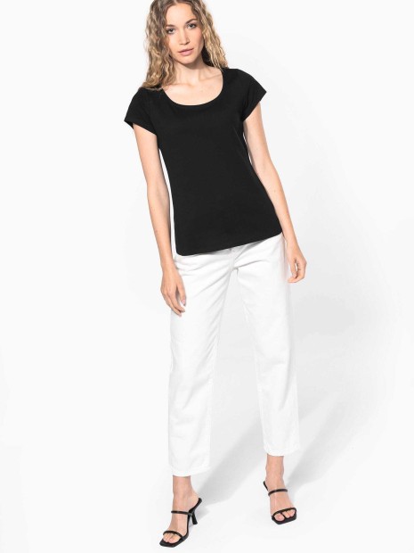 T-Shirts à personnaliser KARIBAN T-shirt col bateau manches courtes femme 