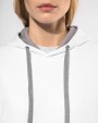 KARIBAN Damen-kapuzensweatshirt bicolor Sweatshirt personalisierbar
