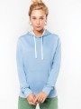 Sweat-shirts à personnaliser KARIBAN Sweat-shirt capuche contrastée femme 