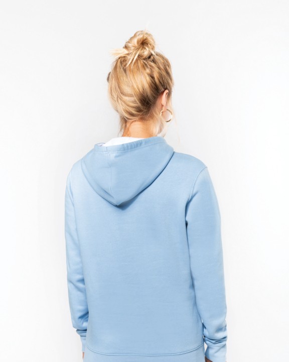 KARIBAN Damen-kapuzensweatshirt bicolor Sweatshirt personalisierbar