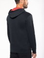 Sweat-shirts à personnaliser KARIBAN Sweat-shirt zippé capuche contrastée 