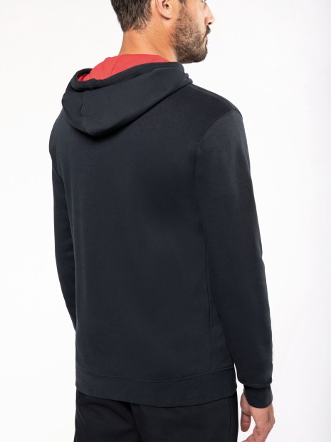 Sweat-shirts à personnaliser KARIBAN Sweat-shirt zippé capuche contrastée 
