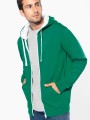Sweat-shirts à personnaliser KARIBAN Sweat-shirt zippé capuche contrastée 
