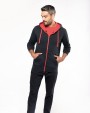 Sweat-shirt personnalisable KARIBAN Sweat-shirt zippé capuche contrastée