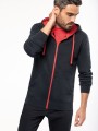 Sweat-shirts à personnaliser KARIBAN Sweat-shirt zippé capuche contrastée 