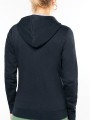 Sweat-shirts à personnaliser KARIBAN Sweat-shirt zippé capuche contrastée femme 