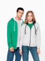 Sweat-shirts à personnaliser KARIBAN Sweat-shirt zippé capuche contrastée femme 