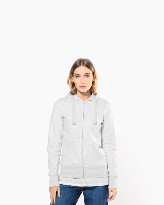 Sweat-shirt personnalisable KARIBAN Sweat-shirt zippé capuche femme