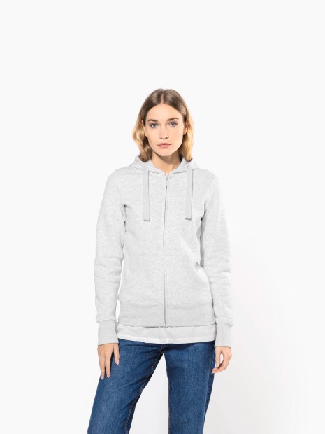 Sweat-shirts à personnaliser KARIBAN Sweat-shirt zippé capuche femme 