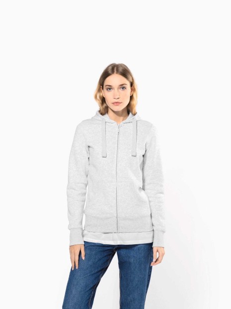 Sweat-shirts à personnaliser KARIBAN Sweat-shirt zippé capuche femme 