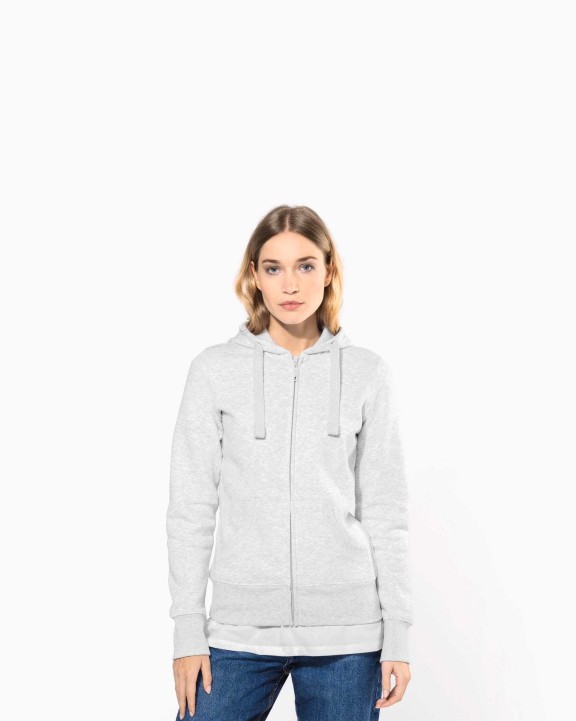 Sweat-shirt personnalisable KARIBAN Sweat-shirt zippé capuche femme