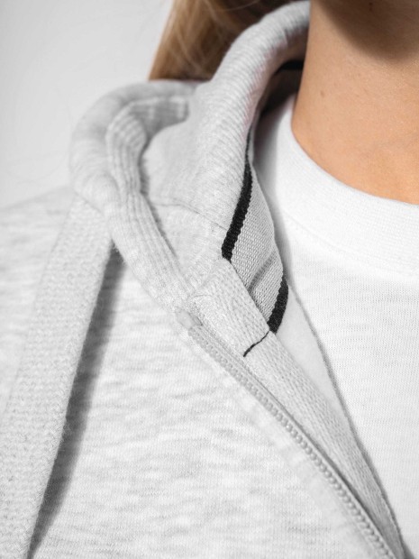 Sweat-shirts à personnaliser KARIBAN Sweat-shirt zippé capuche femme 