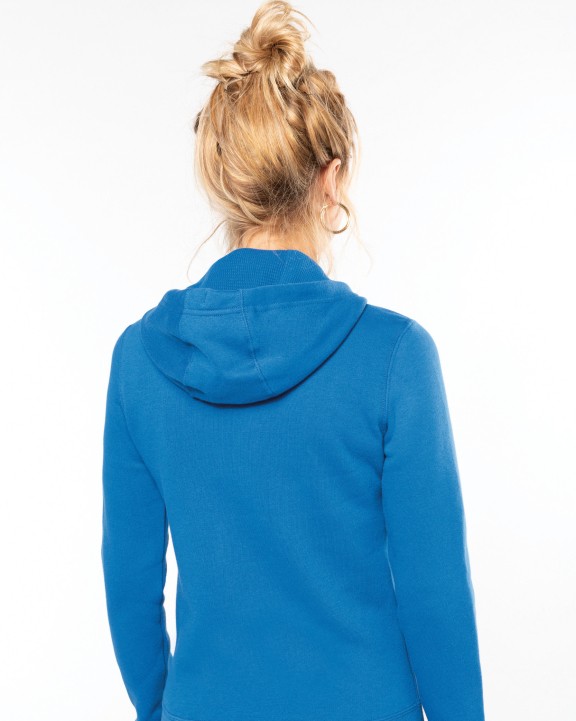 Sweater KARIBAN Damessweater met rits en capuchon voor bedrukking &amp; borduring