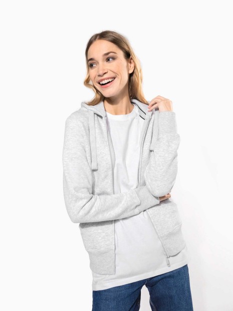 Sweat-shirts à personnaliser KARIBAN Sweat-shirt zippé capuche femme 