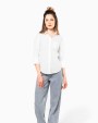 Chemise personnalisable KARIBAN Chemise popeline polycoton manches 3/4 entretien facile femme