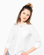 Chemise personnalisable KARIBAN Chemise popeline polycoton manches 3/4 entretien facile femme