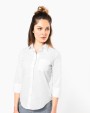 KARIBAN Popeline Hemd Baumwollpolyester 3/4-Ärmel pflegeleicht für Damen Hemd personalisierbar