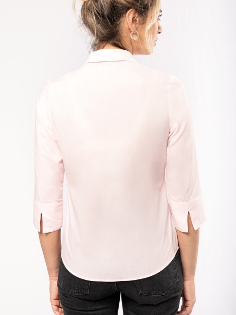 Chemises à personnaliser KARIBAN Chemise popeline polycoton manches 3/4 entretien facile femme 