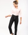 KARIBAN Popeline Hemd Baumwollpolyester 3/4-Ärmel pflegeleicht für Damen Hemd personalisierbar
