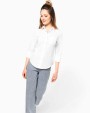 Chemise personnalisable KARIBAN Chemise popeline polycoton manches 3/4 entretien facile femme