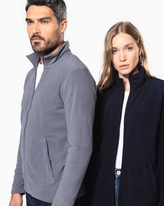 Polar Fleece KARIBAN Microfleece met rits voor bedrukking &amp; borduring