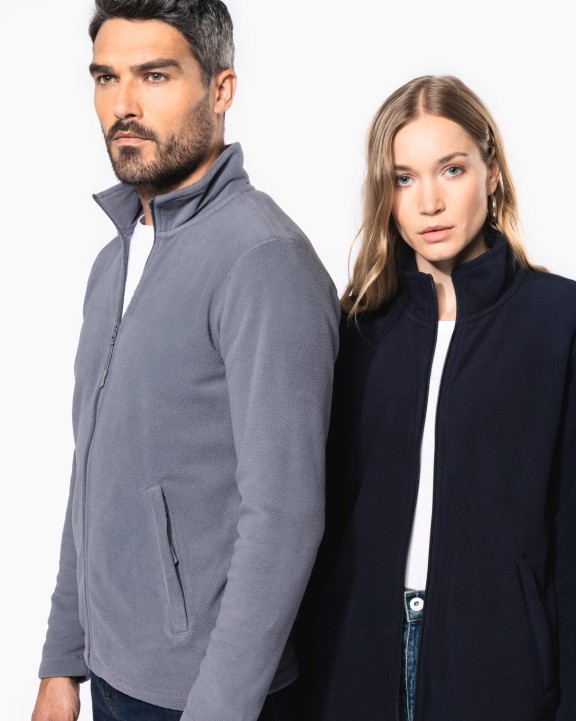 Laine polaire personnalisable KARIBAN Veste micropolaire zippée unisexe