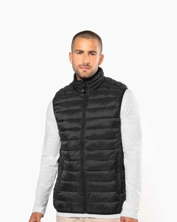 KARIBAN Leichte Herren-Steppweste Jacke personalisierbar