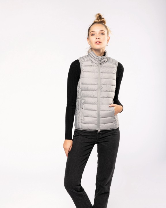 KARIBAN Leichte Damen-Steppweste Jacke personalisierbar