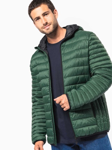 Vestes à personnaliser KARIBAN Doudoune légère capuche homme 