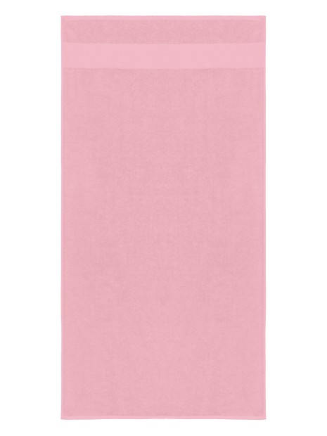 KARIBAN Serviette de toilette 50 x 100 cm rose pâle personnalisable