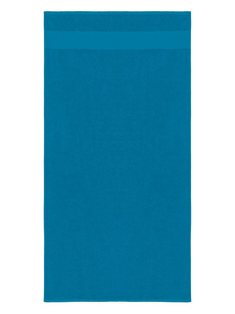 KARIBAN Serviette de toilette 50 x 100 cm bleu tropical personnalisable