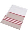 Accessoire KARIBAN Gestreepte theedoek voor bedrukking &amp; borduring