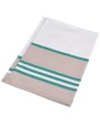 Accessoire KARIBAN Gestreepte theedoek voor bedrukking &amp; borduring