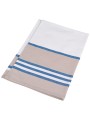 KARIBAN Essuie-vaisselle à rayures blanc/bleu royal personnalisable
